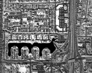 Attollo Engineering Phoenix SWIR Camera Core with 5 micron pixel pitch and low SWaP (Size, Weight and Power). Aerial Image of Camarillo, California.