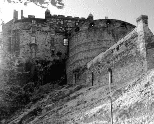 Image taken with Phoenix SWIR (Shortwave Infrared) Sensor-Image of Edinburgh Castle in Scotland