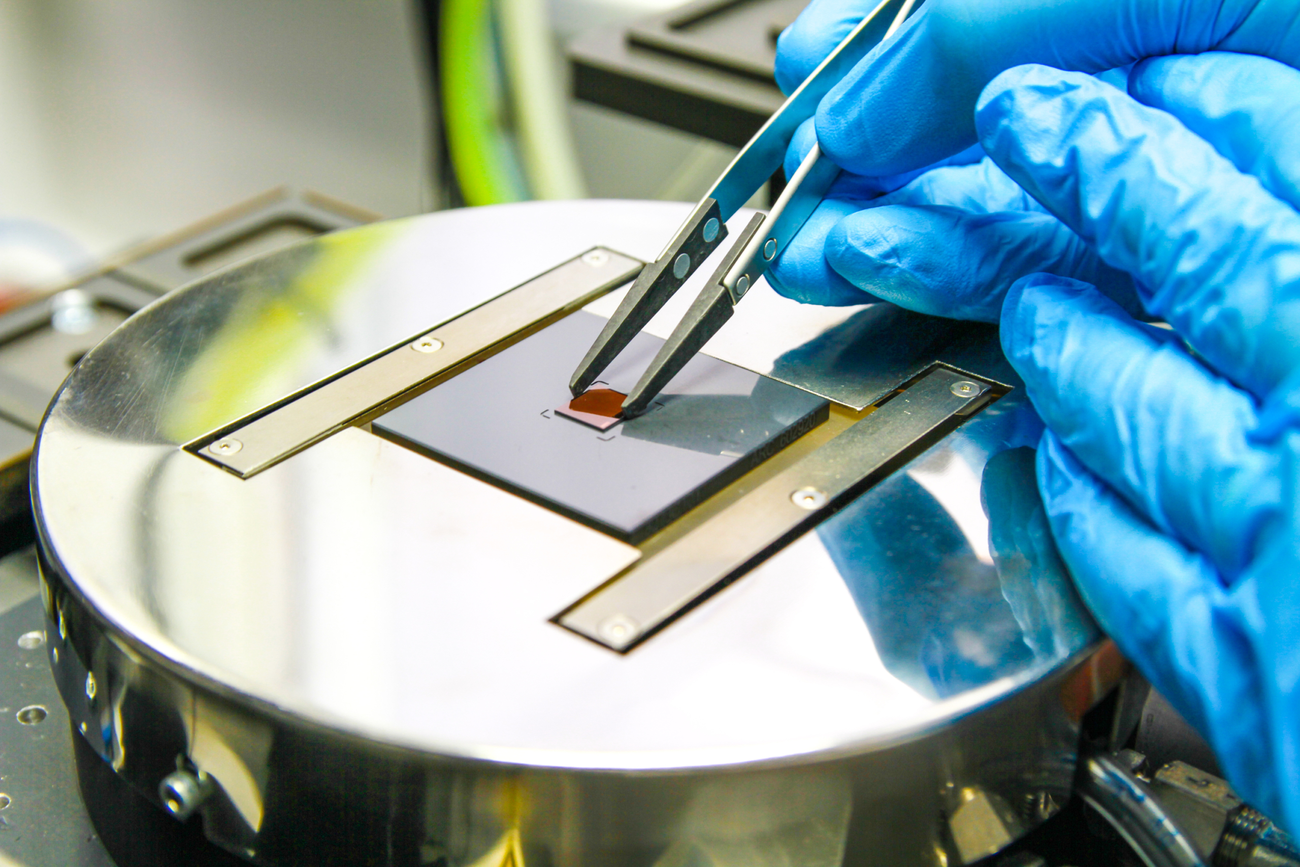 FPA being picked up with tweezers